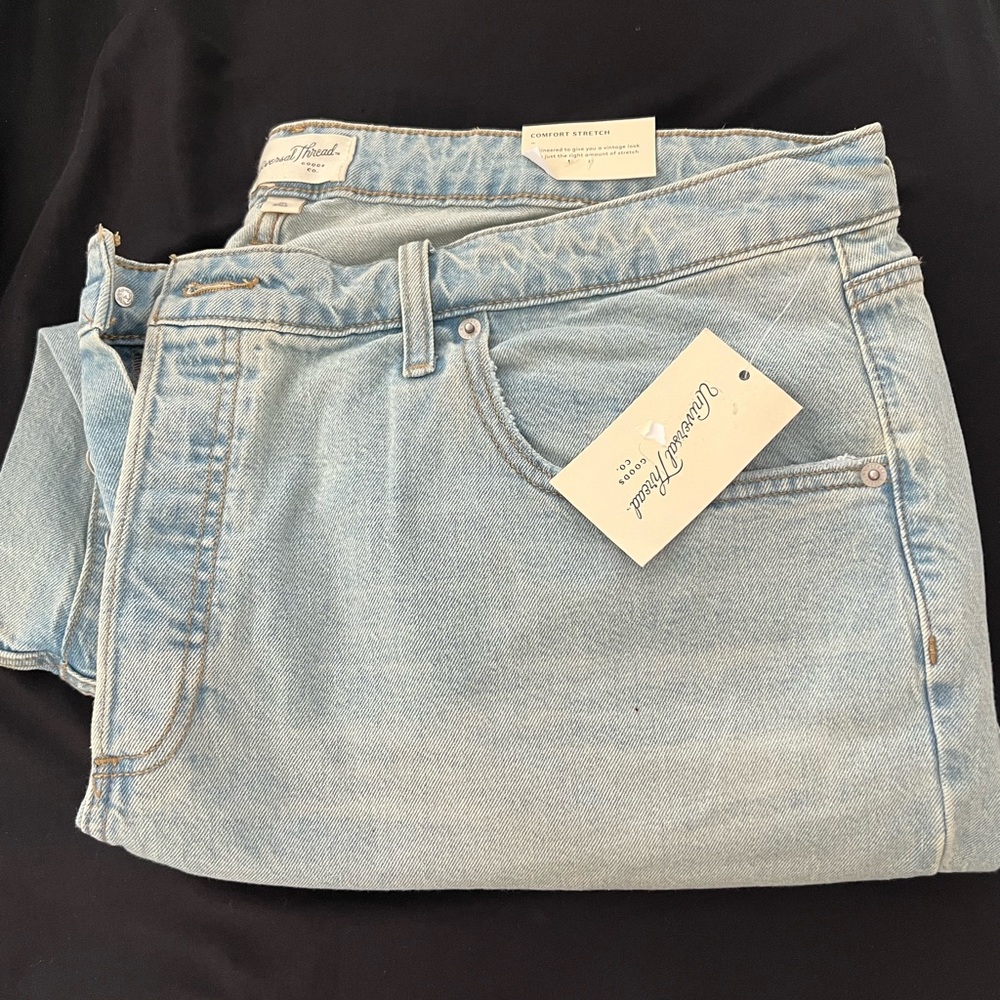 L3-Universal Thread Sky Blue Straight Leg Jeans